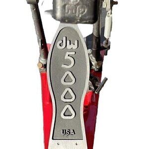 DW 5000 AS Series Accelerator Single Bass Drum, Drum Workshop Red/Black Made USA